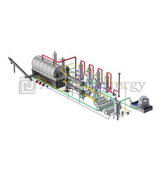 10T Semi Continuous Waste Tyre(Plastic) Pyrolysis Plant